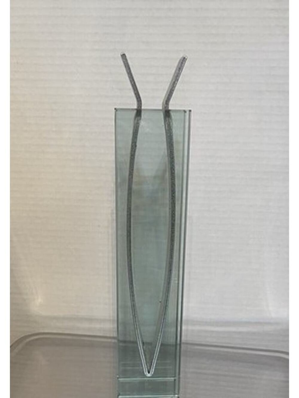 MoMA Peter Hewitt Vintage 1996 Glass Ribbon Tall Vase 8.25"